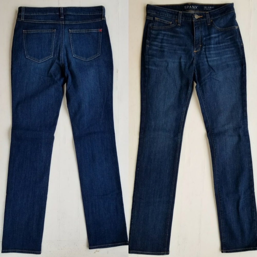 Spanx Slim-X Straight Stretch Jeans 29 Dark